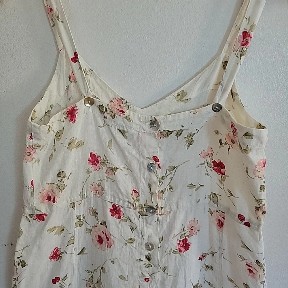 Cut Loose Midi‎ Dress Medium Sleeveless Beachy Boho Cottagecore Feminine Summer